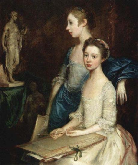 Thomas Gainsborough The Artist Daughters, Molly and Peggy